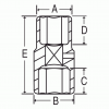 2346D 1/2in. Drive Thin Wall Flip Impact Socket - Diagram 