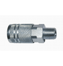 C21 1/4in. I/M Design x 1/4in. MNPT Steel Coupler