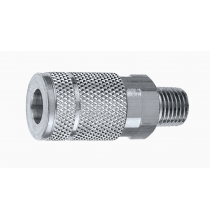 C5 3/8in. T Design x 3/8in. MNPT Steel Coupler Qty/1