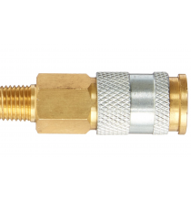 C91 1/4in. MNPT Hi-Flo/HLVP Coupler - Brass