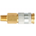 C91 1/4in. MNPT Hi-Flo/HLVP Coupler - Brass