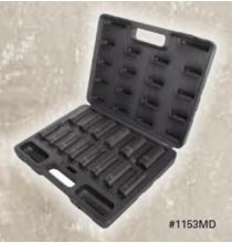 1153MD 1/2in. Drive 14-Piece Deep Impact Socket Set - Metric