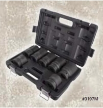 3197M 1in. Drive 7-Piece Truck Impact Socket Set - Metric