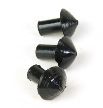 12-234 Black Mushroom Plug Qty/25