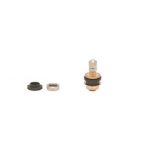 TV-6008 Tractor Front Wheel Valve Low Profile Valve - Brass Finish 