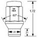 7802 7/16 ET Bulge Nut 3/4 Hex Qty:1