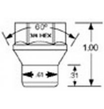 7904 1/2 ET Conical Seat Bulge 3/4 Hex Qty:1  