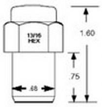 8202 7/16 Standard Mag 13/16 Hex Qty:1