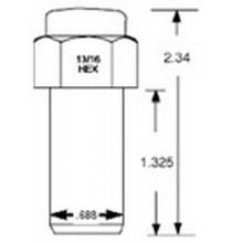 8852 7/16 SST Mag Nut Qty:1