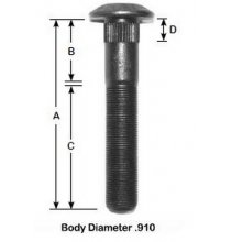 437 Serrated Stud M22 X 1.5 Thread 