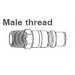 10 550 5455 Male Thread Nipple - NPT 1/2in.