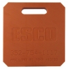 10753 20 Ton Jack Plate 12in. x 12in. x 1in. With Rope Handle - Orange