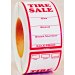 TL-101 Tire Labels - 500 Per Roll 