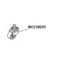 218695 Caster Wheel Assembly-Plastic For 7120A