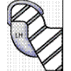 LH125Z LH Series Passenger Weight 1.25oz. Zinc Qty 25