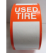 66 Tire Stickers - USED TIRE - Qty 250