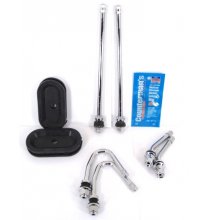 DL1SPFR Chrome Duallyvalve Kit with Front Stems