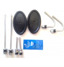 DL1FCFR Chrome Duallyvalve Kit w/ Front Stems