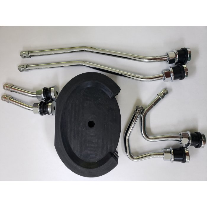 DL4GMCCFR Chrome Duallyvalve Kit w/Front Stems